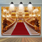 Strahlend Haus Rot Teppich Hintergrund Für Geburtstag